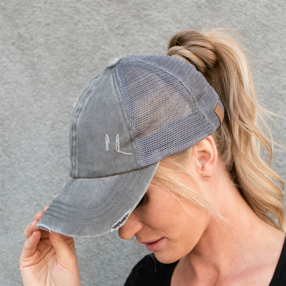 Truly Contagious – Großhandel Ponytail-Cap – Damen – CC Mehrstufige Criss-Cross-Ponymütze (BT-780)28