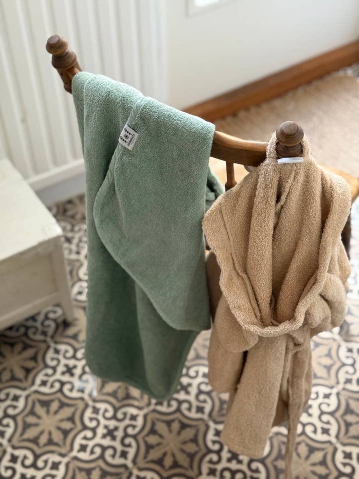 Summerville organic - Wholesale Robe - Kids - Organic Bath Robe Rabbit Sand 6-8 years3