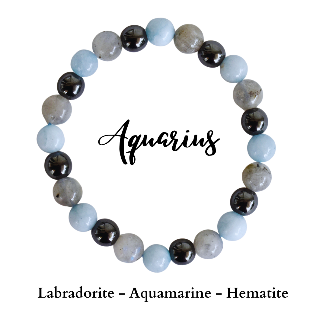 Soothing Crystals – Pulseira de missangas por atacado – Pulseira do Zodíaco | Virgem | Pulseiras de Pedras Curativas8