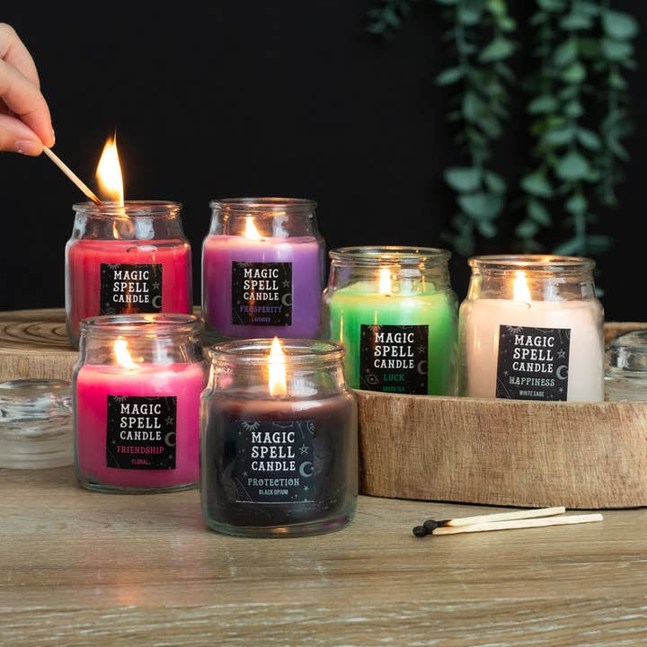 Something Different Wholesale - Wholesale Jar/Filled Candle - Floral 'Friendship' Magic Spell Mini Candle Jar