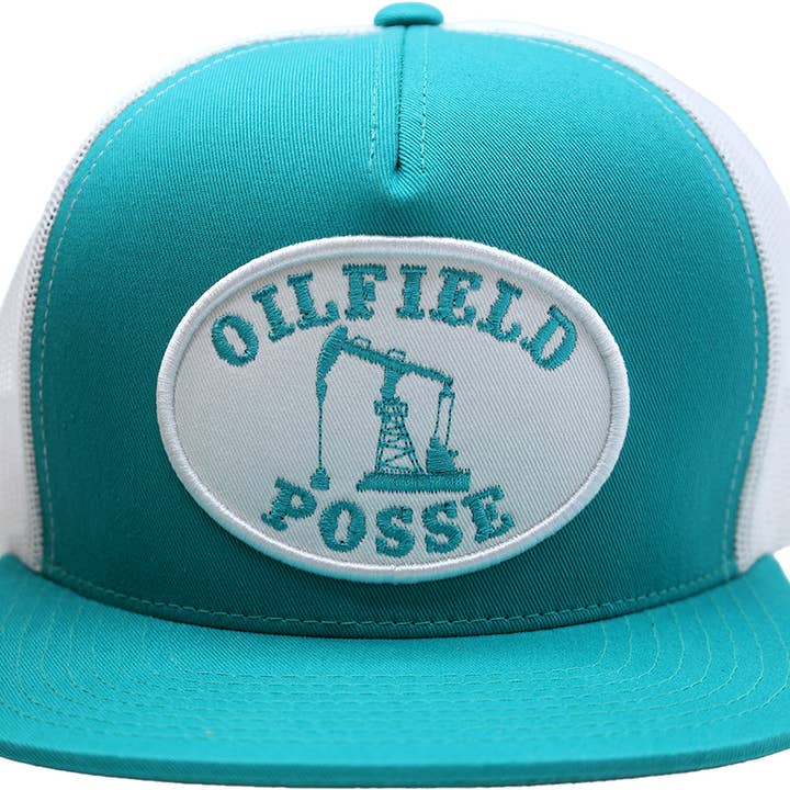 East Texas Sales & Service - Wholesale Trucker Hat - Unisex - Oilfield Cap - Neon Flat Bill - Oilfield Posse