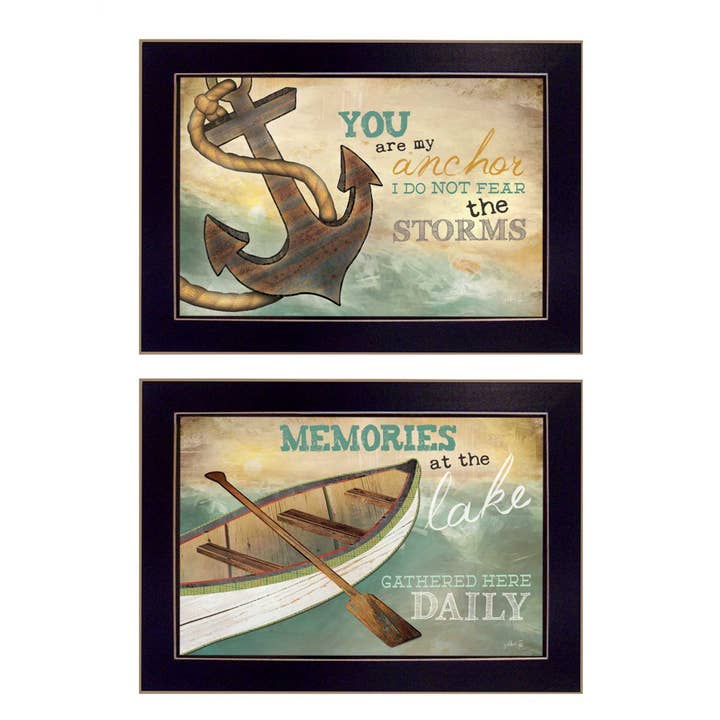 Vignette en 2 parties « Memories at the Lake Collection » de Marla pour la vente par Trendy Decor 4U