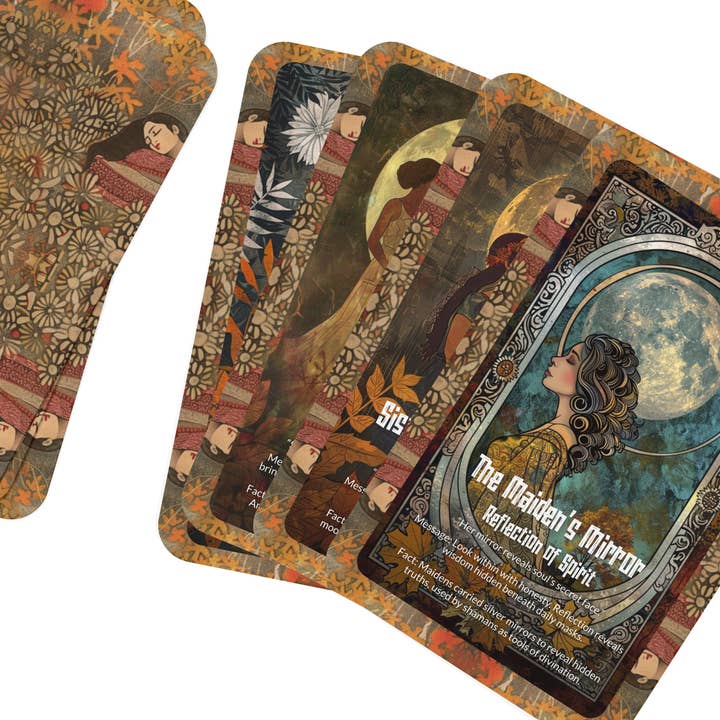 Ibiza Tarot USA - Wholesale Tarot Cards - Oracle of the Moon Maidens Lunar Spirit Deck – 22 Cards6