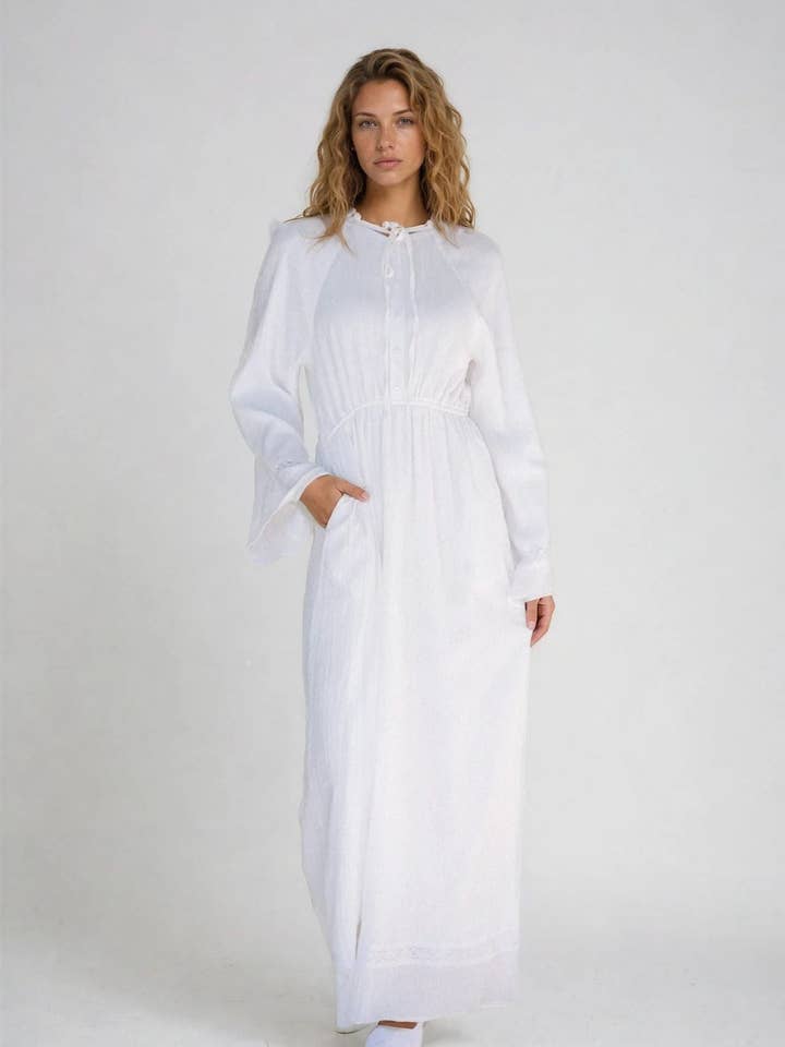 Layla LDS Temple Dress for wholesale by Fehrnvi Apparel