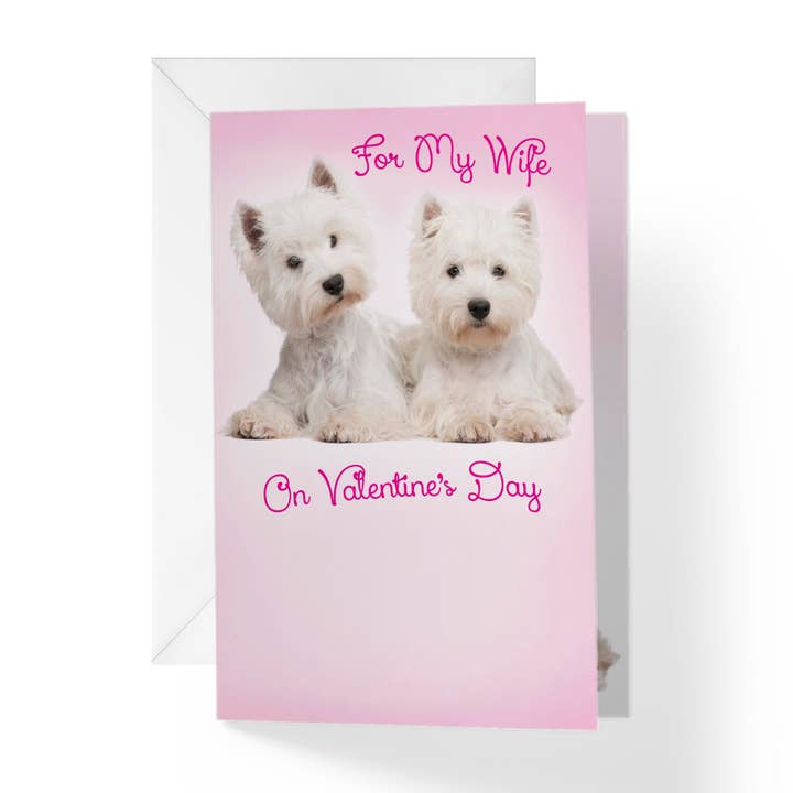 Valentinsdag Card til Wife | Terrier hund Du er mit liv for engroshandel hos 1Up Greetings LLC