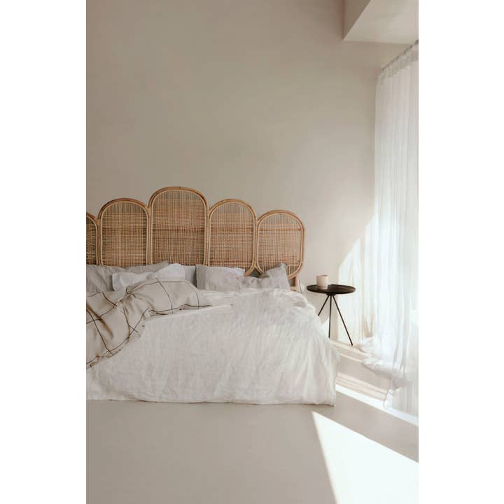 The Straw Studio - Wholesale Headboard - Rattan Headboard - Fan Shaped