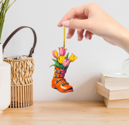 Sofs Designs - Wholesale Ornament - Wood Ornament or coasters. Check different Ski options7