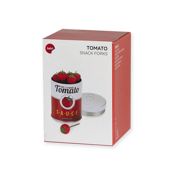Balvi - Wholesale Decorative Tabletop Object - Appetizer Fork, Tomato, x6, Can1