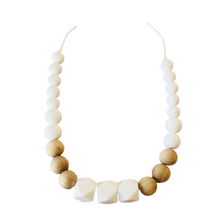 HALSKÆDE TIL GRAVIDE - Bo.Aime kollektionen - Hvid for engroshandel hos Baby Shell