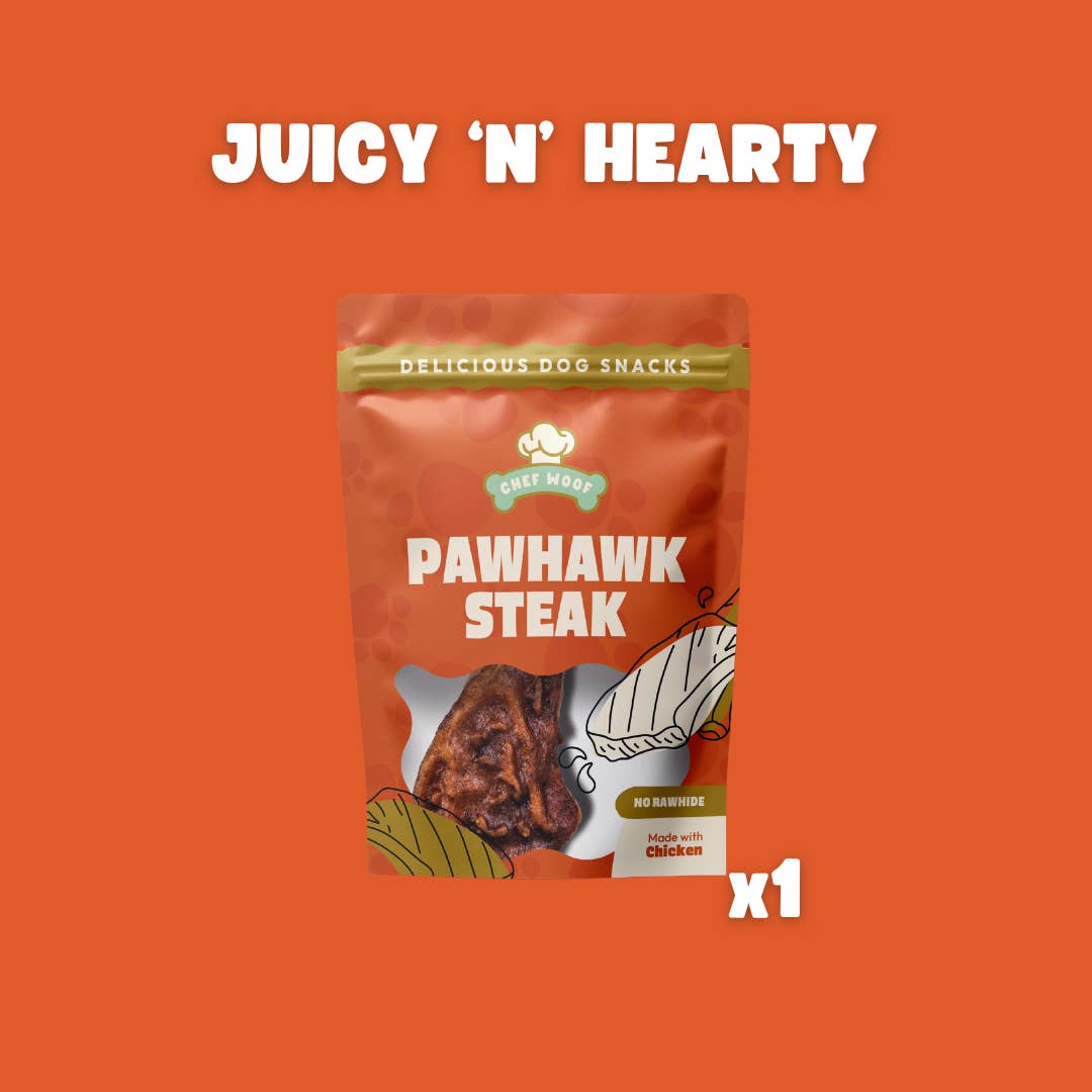Chef Woof – wholesale Pet treats – Dog – PAWHAWK STEAK - Natural Dog Treat