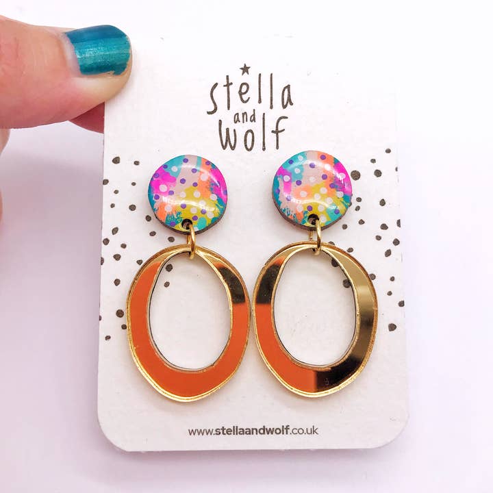 Abstracte hoepels van acryl voor wholesale door Stella and Wolf