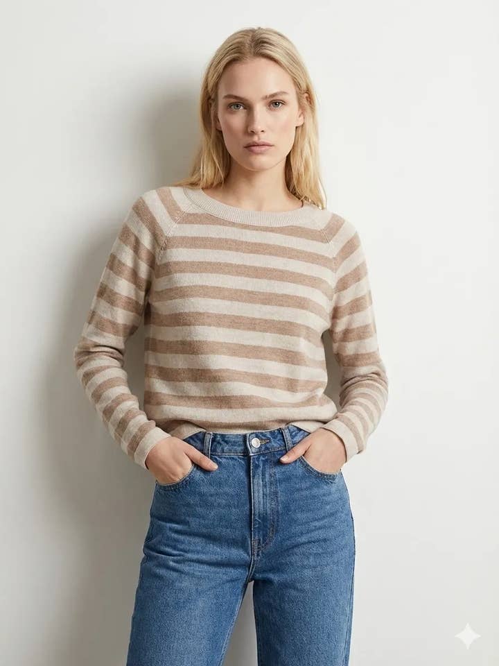 Trek Marinière ronde hals @35633_TmRh voor wholesale door Mimi & Gogo