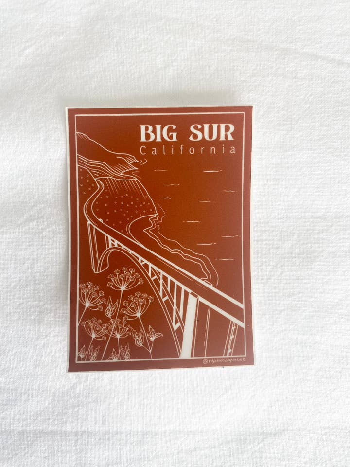 Big Sur Sticker for wholesale by Ryann's Signature