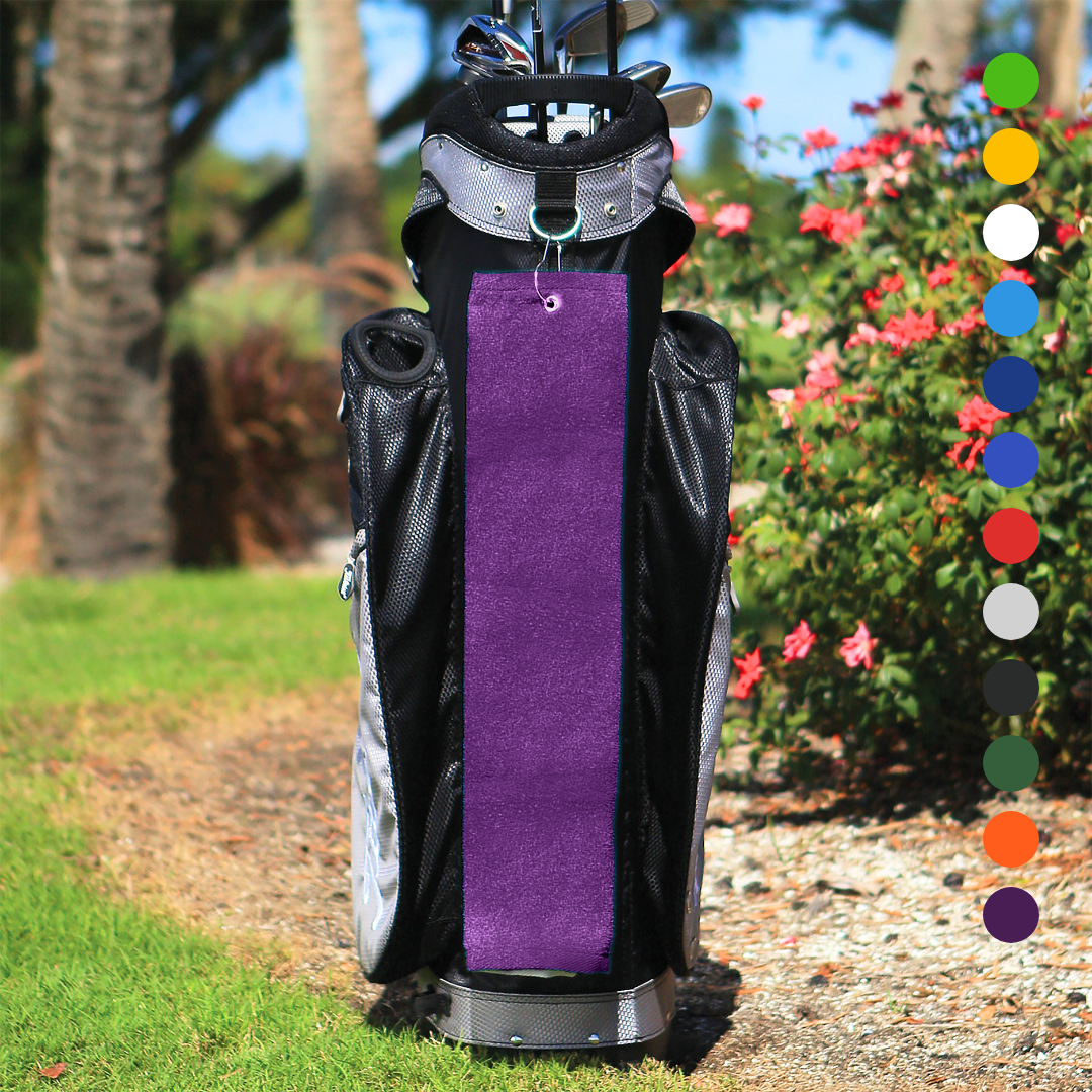 Pro Towels - Wholesale Sports Towel - Tri-Fold Diamond Velour Golf Towel: Grommet & Hook7