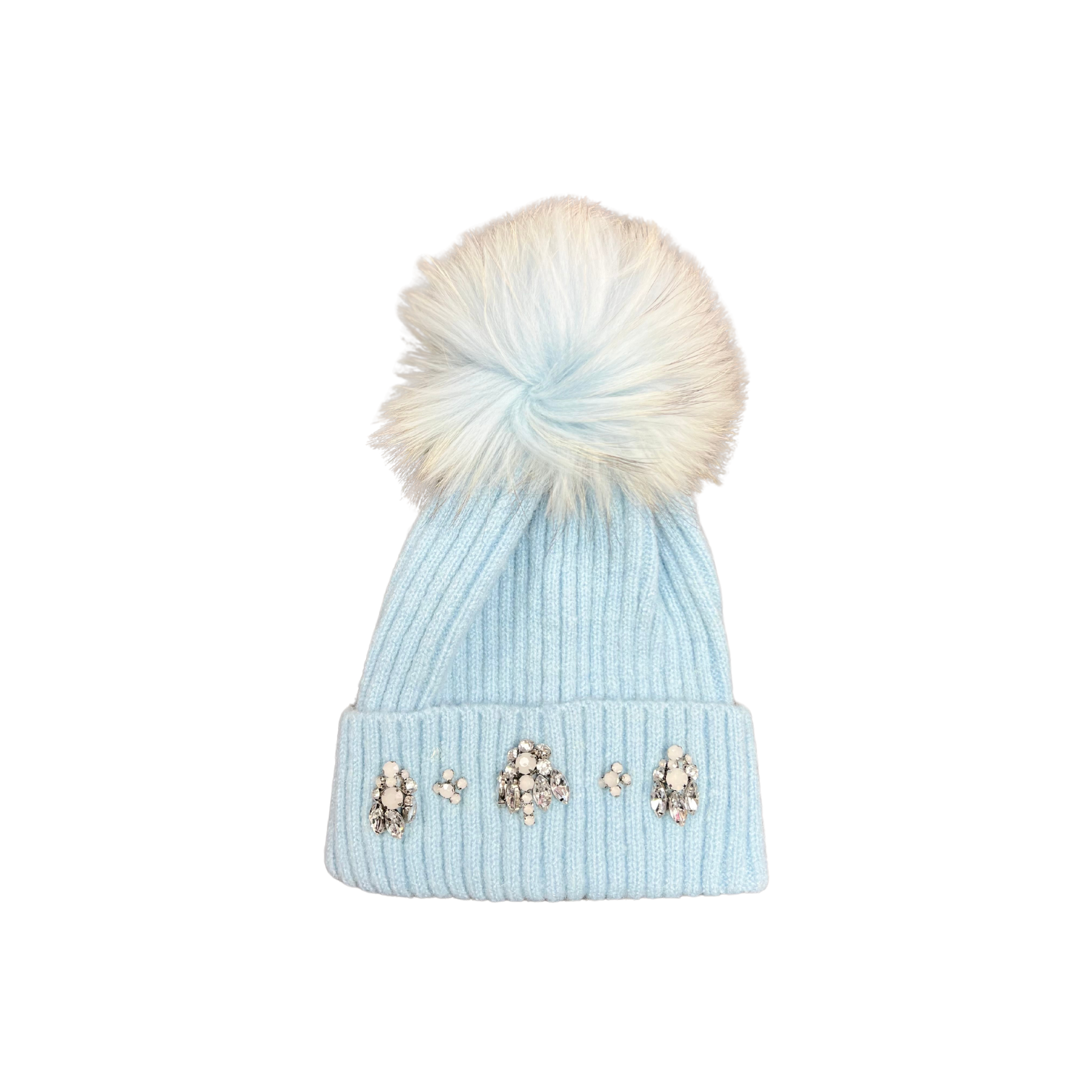 Lili Scarves (US Duty Free) – wholesale Beanie – Women's – Rhinestone Pom Pom Beanie Hat5