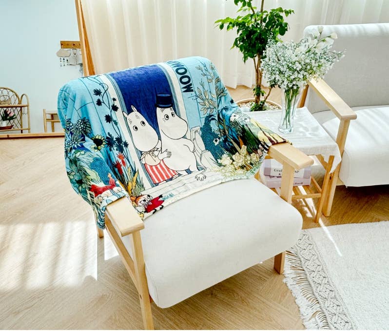 K-Wonderland - Wholesale Throw Blanket - Moomin Illust Warm Cozy Throw Mini Blanket12