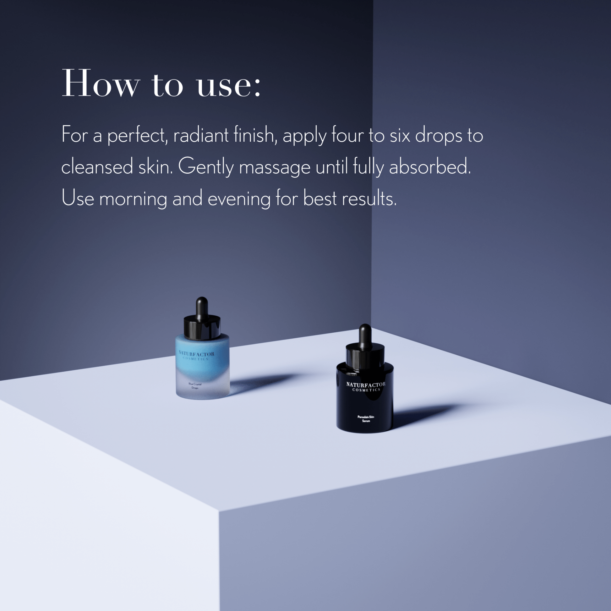 NATURFACTOR – wholesale Ansiktsserum/-koncentrat – Porcelain Skin Serum – 2-i-1 Lyft- och Reparationsserum6