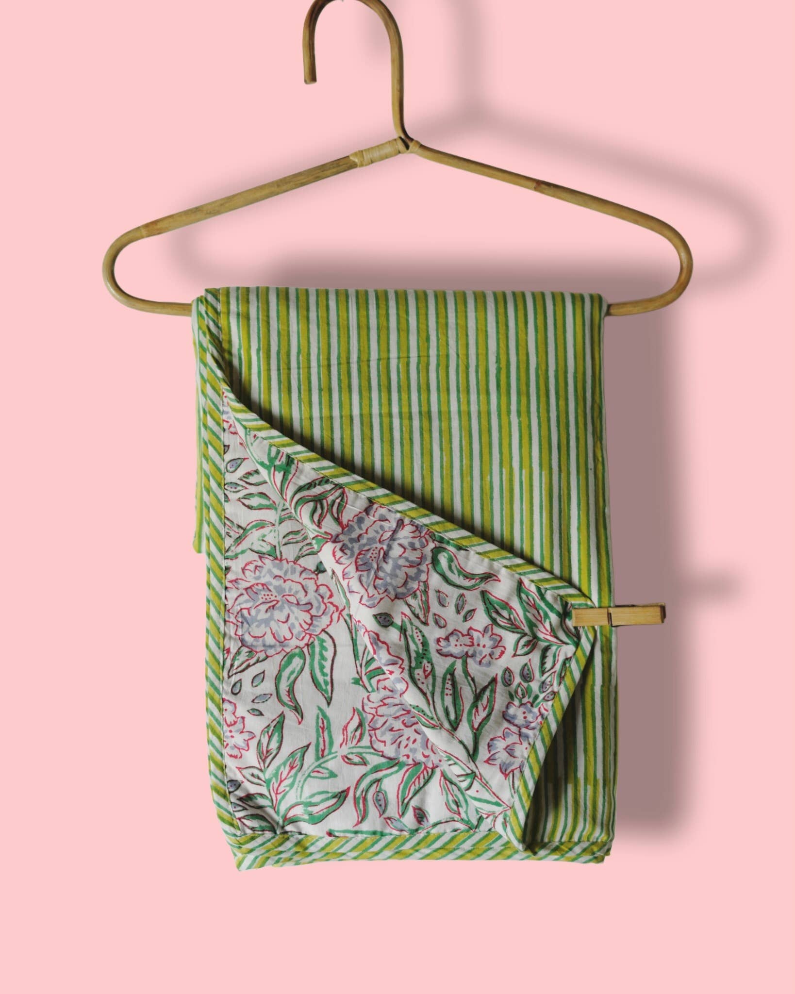 Annahmol - Wholesale Quilt - Kids & Baby - Wood Block Print Reversible Cotton Baby Blanket18