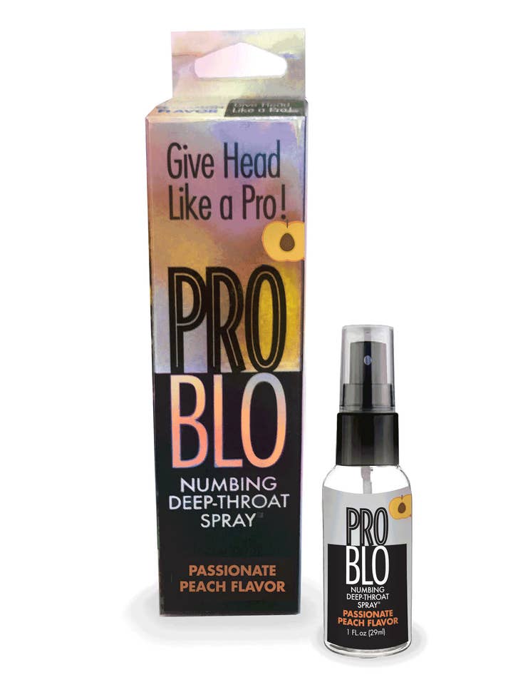 Pro Blo Throat Numbing Spray- Peach for wholesale by Little Genie Productions