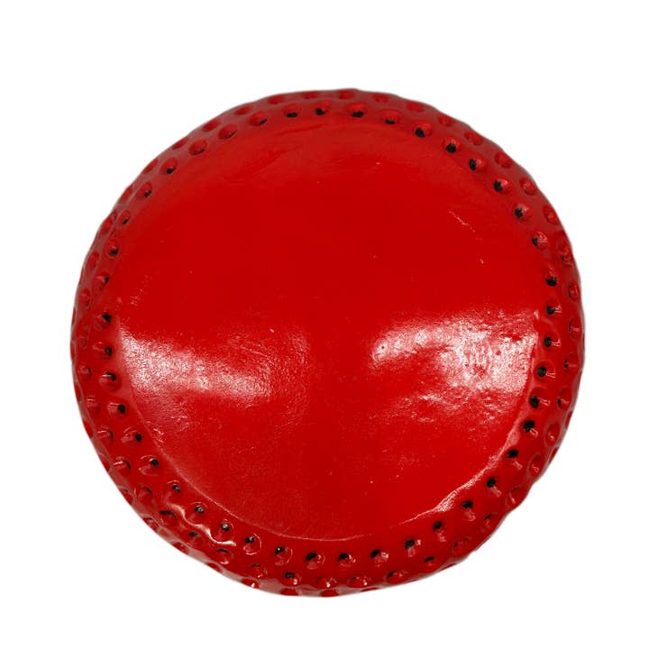 Galt International Company - Wholesale Stool - Red Strawberry Stool Polyresin Side Table 18"2