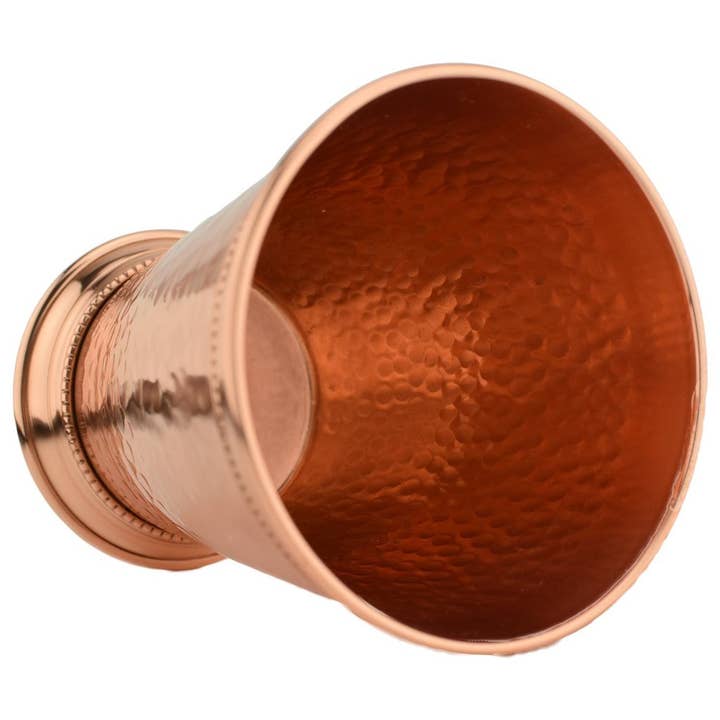 Prince of Scots - Wholesale Cocktail/Liquor Glass - Prince of Scots 100% Pure Hammered Copper Mint Julep Cup