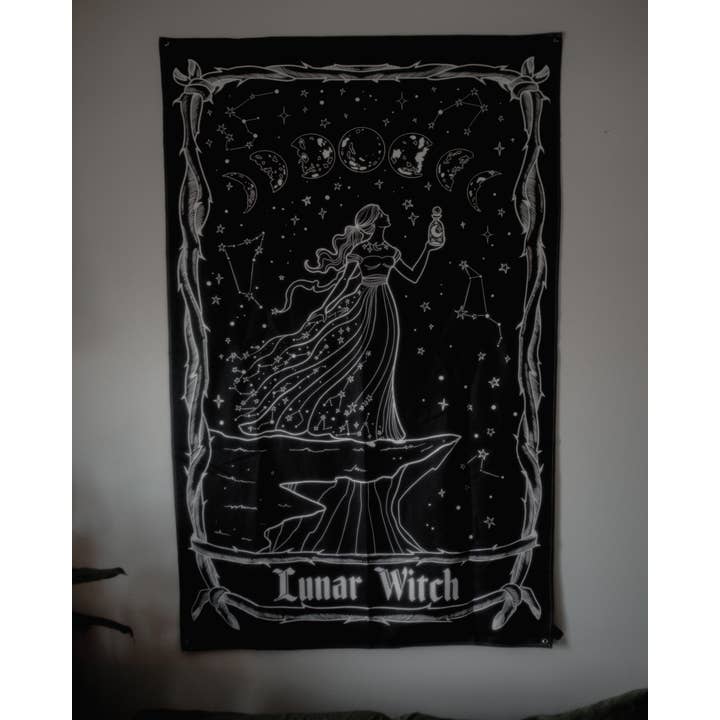 The Pretty Cult - Venta al por mayor Tapices/telas - Tapiz del oráculo de la bruja lunar1