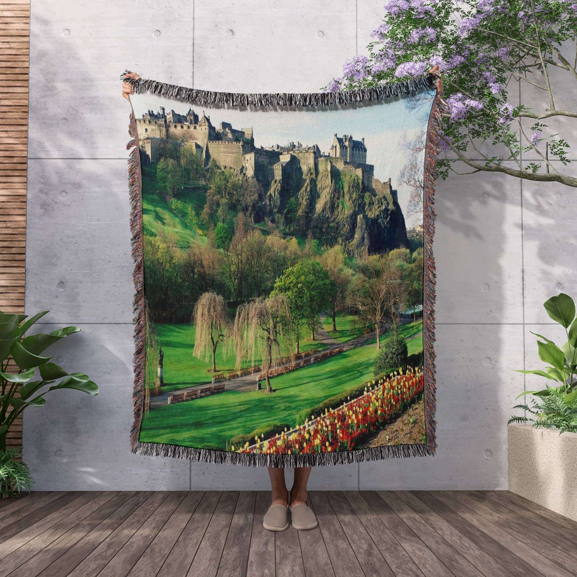 3dRose - Wholesale Throw Blanket - 3dRose, Castle In Edinburgh Scotland, Blanket2