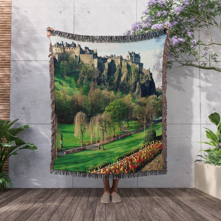 3dRose - Wholesale Throw Blanket - 3dRose, Castle In Edinburgh Scotland, Blanket2