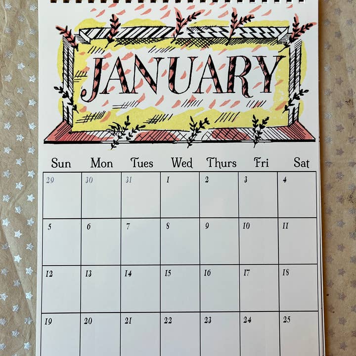 Parcel – wholesale Calendar – Parcel 2025 Sweet & Swirly Calendar