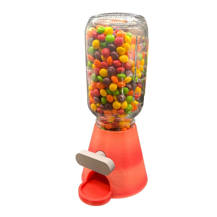 Sugar City Maker - Wholesale Boiled sweets - Candy & Nut Dispenser with Jar | 3D Printed3