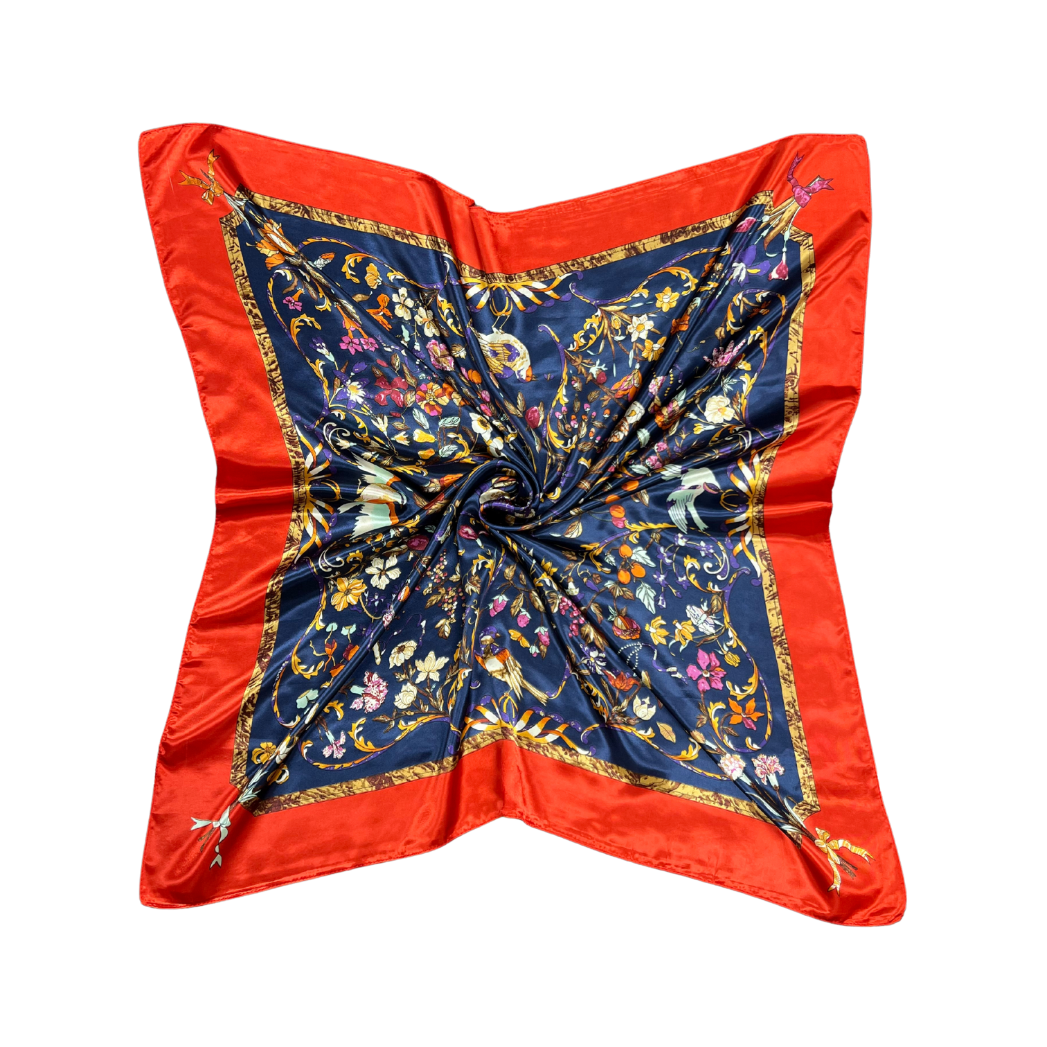 Lili Scarves (US Duty Free) - Wholesale Scarf - Women's - Bird Pattern Silk Touch Square Scarf1