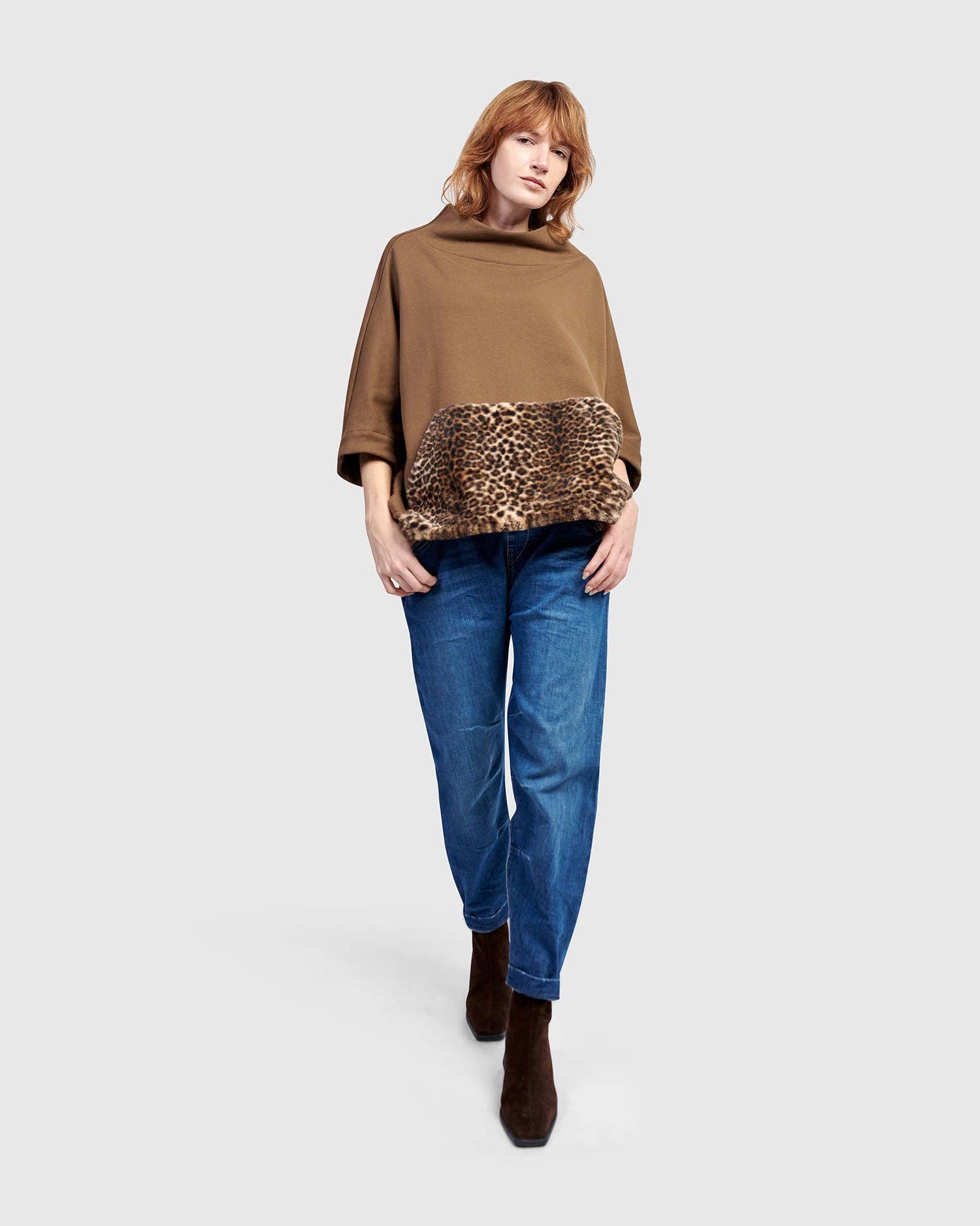 Urban Muff Pullover Top, Camel for wholesale on Faire5
