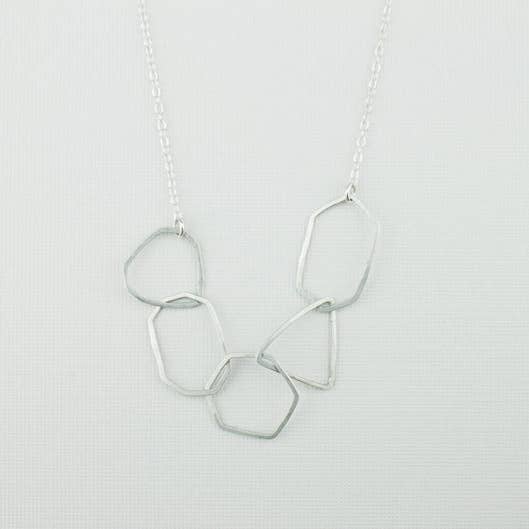 Collar grande con cinco geodas. para venta al por mayor de Tumbleweed Shop and Studio LLC