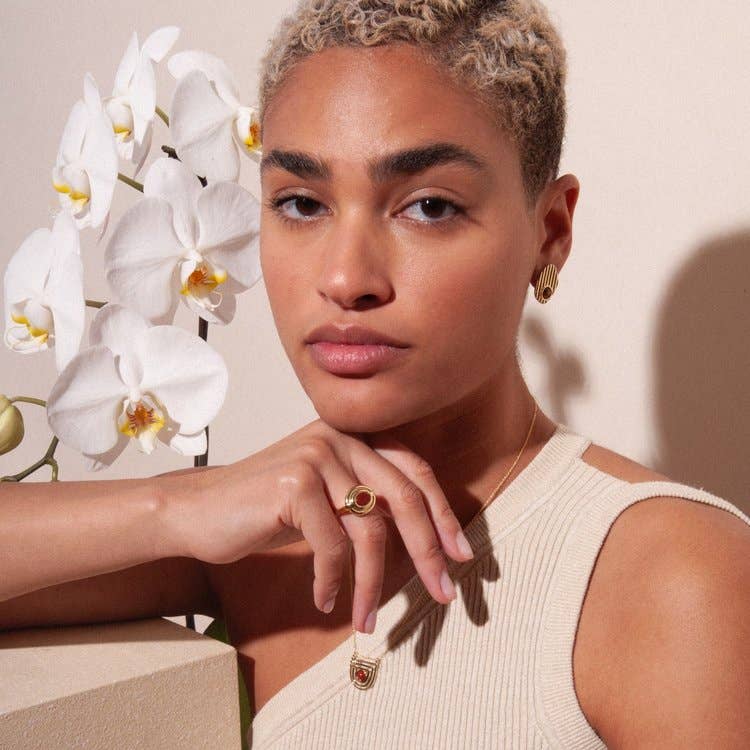 Lindsay Lewis - Venta al por mayor Anillos grandes/de cóctel - Anillo Mira - Cornalina3