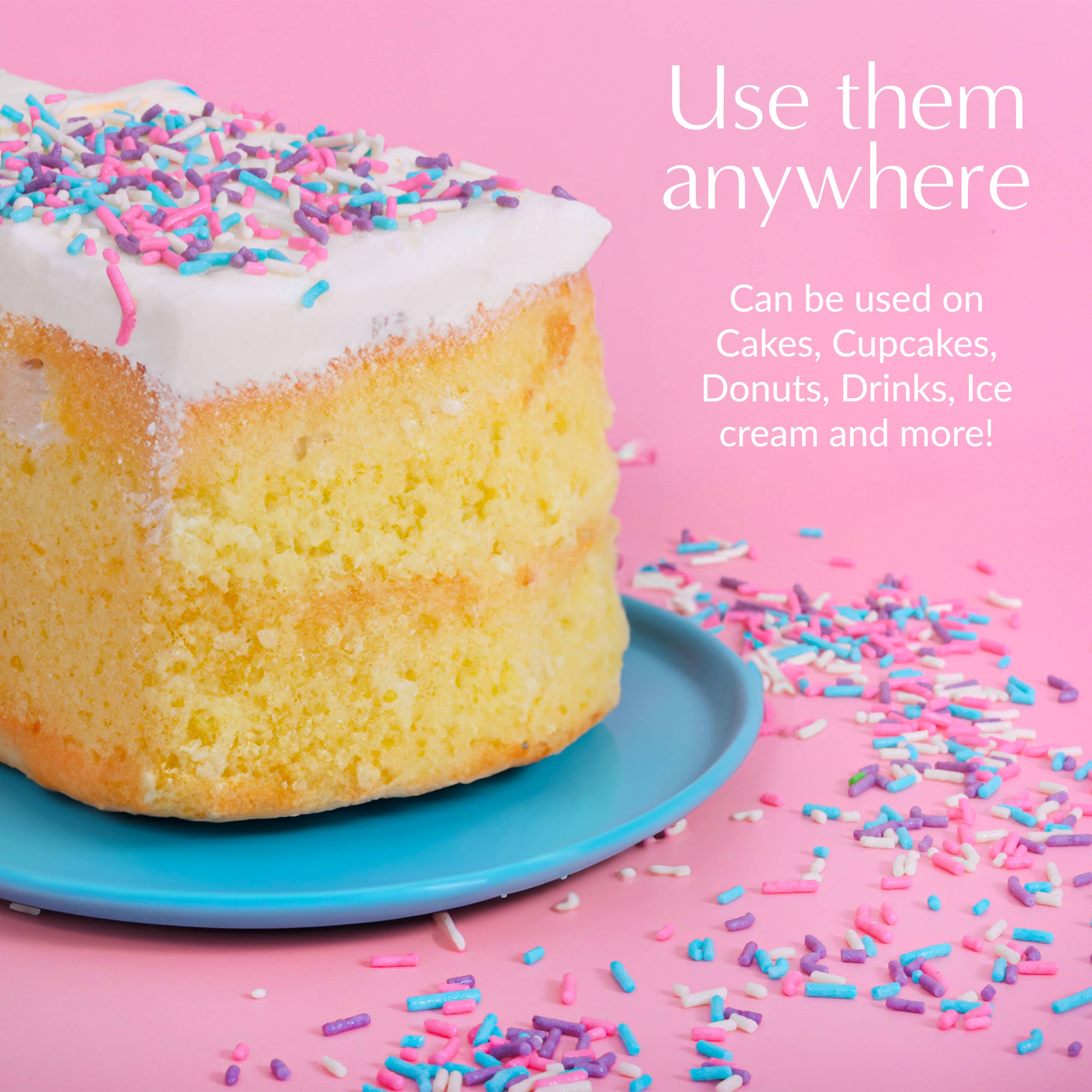 Sprinklemania - Wholesale Sprinkles - Sprinklemania Sprinkles : Cotton Candy Flavored 7oz7