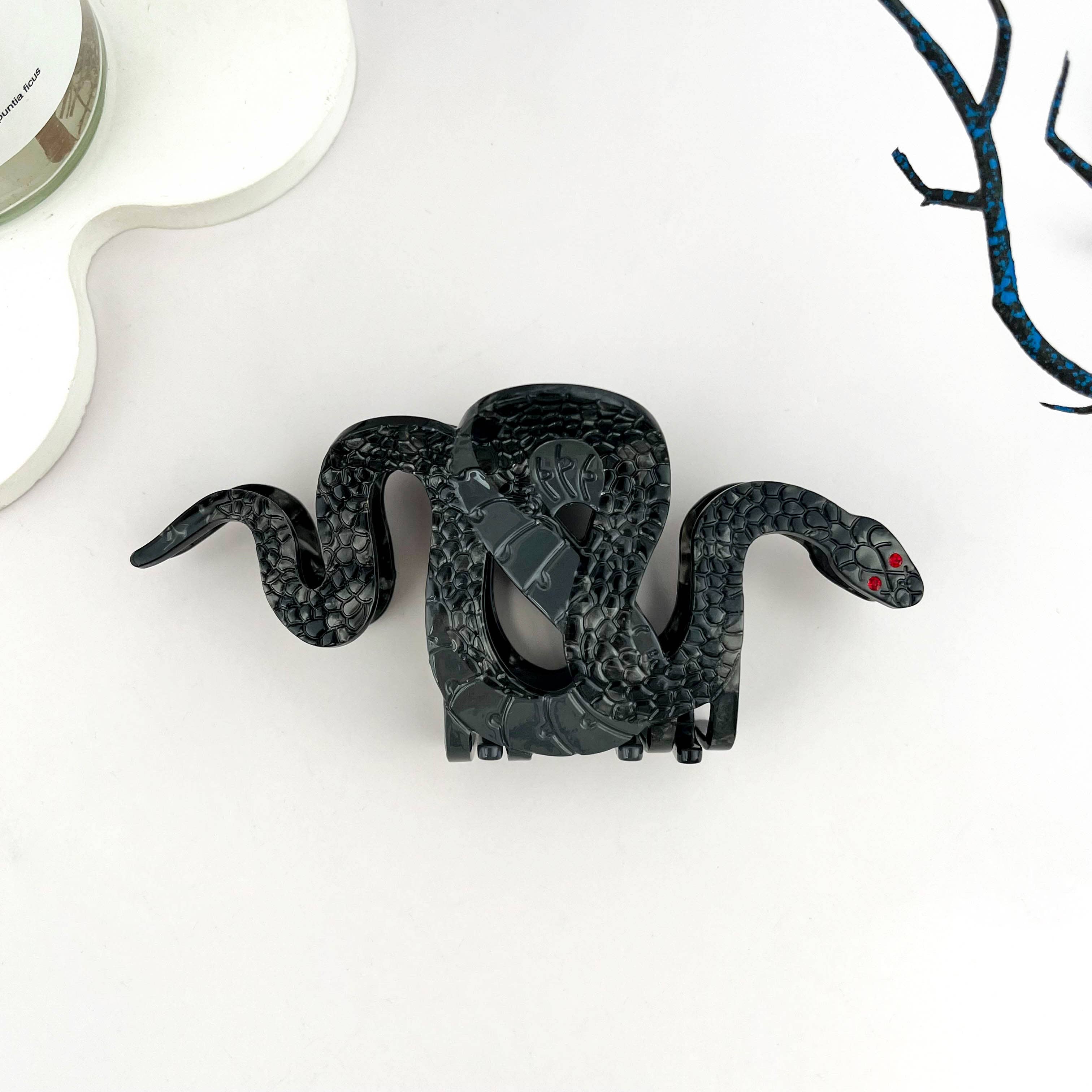 mildstyles - Wholesale Hair Clip - Women's - Two-color Snake Hair Clip, Acetate Animal Claw Clip0