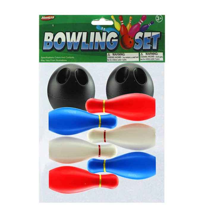 Ensemble de bowling avec 6 quilles et 2 boules pour la vente par Deluxe Import Trading