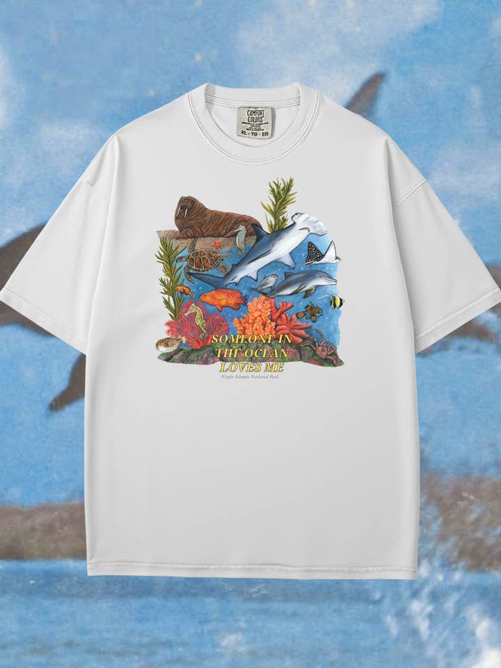 Virgin Islands Natl Park Ocean Animals Adult Unisex T-Shirt for wholesale by Traildust Goods