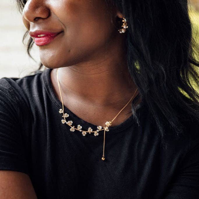 Steward & James - Wholesale Hoop Earrings - Carter Floral Earrings2