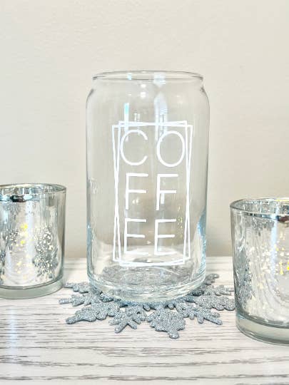 Kaffeeglasdose - 16 Unzen für den Großhandel von CR Brilliant Designs