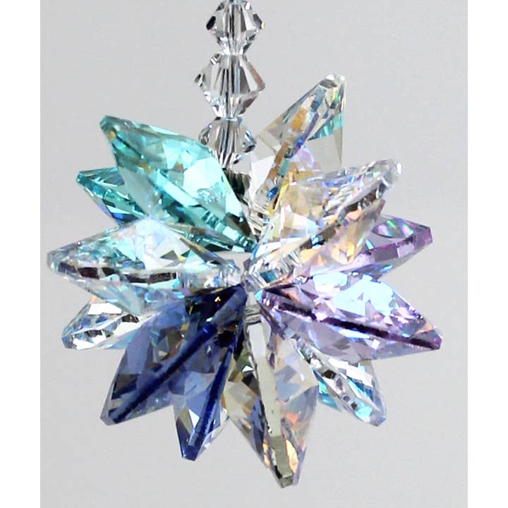 Silver Deer Crystal - Vente Attrape-soleil - Attrape-soleil Crystal Cluster - Multicolore avec fil de 5 pouces
