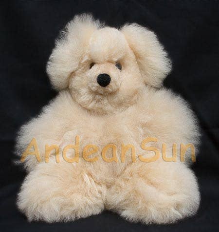 AndeanArt - Wholesale Stuffed/plush toy – Kids & baby - Small 13" (fur to fur) - 10"(hide to hide) Alpaca Teddy Bear