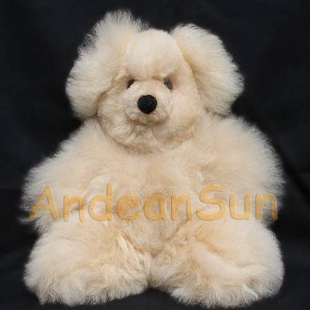 AndeanArt - Wholesale Stuffed/plush toy – Kids & baby - Small 13" (fur to fur) - 10"(hide to hide) Alpaca Teddy Bear0