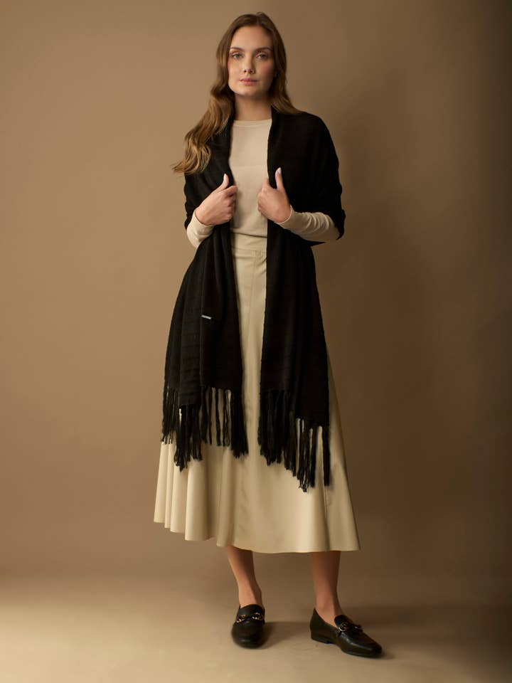 Châle en alpaga pour bébé | Écharpe en alpaga | Écharpe en alpaga | Automne pour la vente par WUAMAN - Alpaca