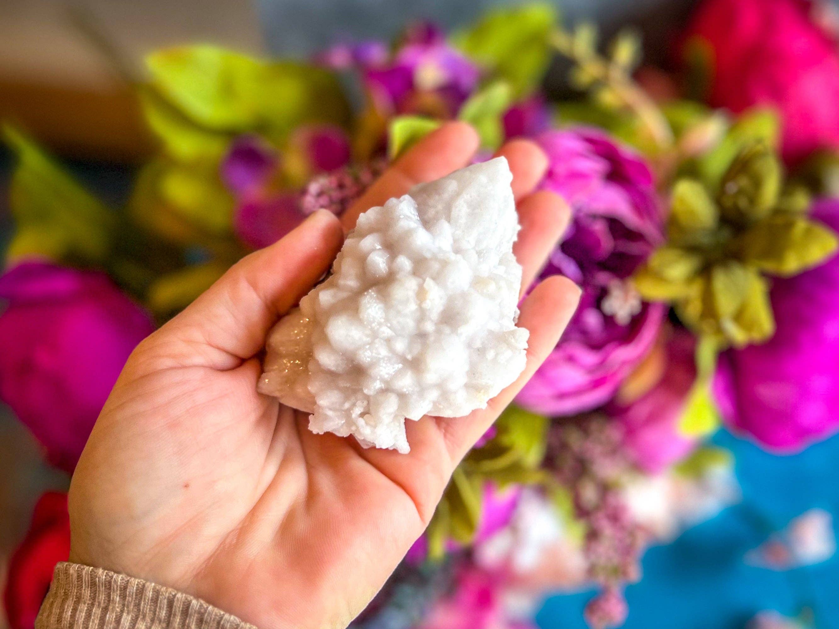 Mandala Gems – Engroshandel Spirituelle sten og krystaller – Krystalliserede lyserøde kvarts klynger, SJÆLDNE rosenkvarts klynger fra Tata Marokko2