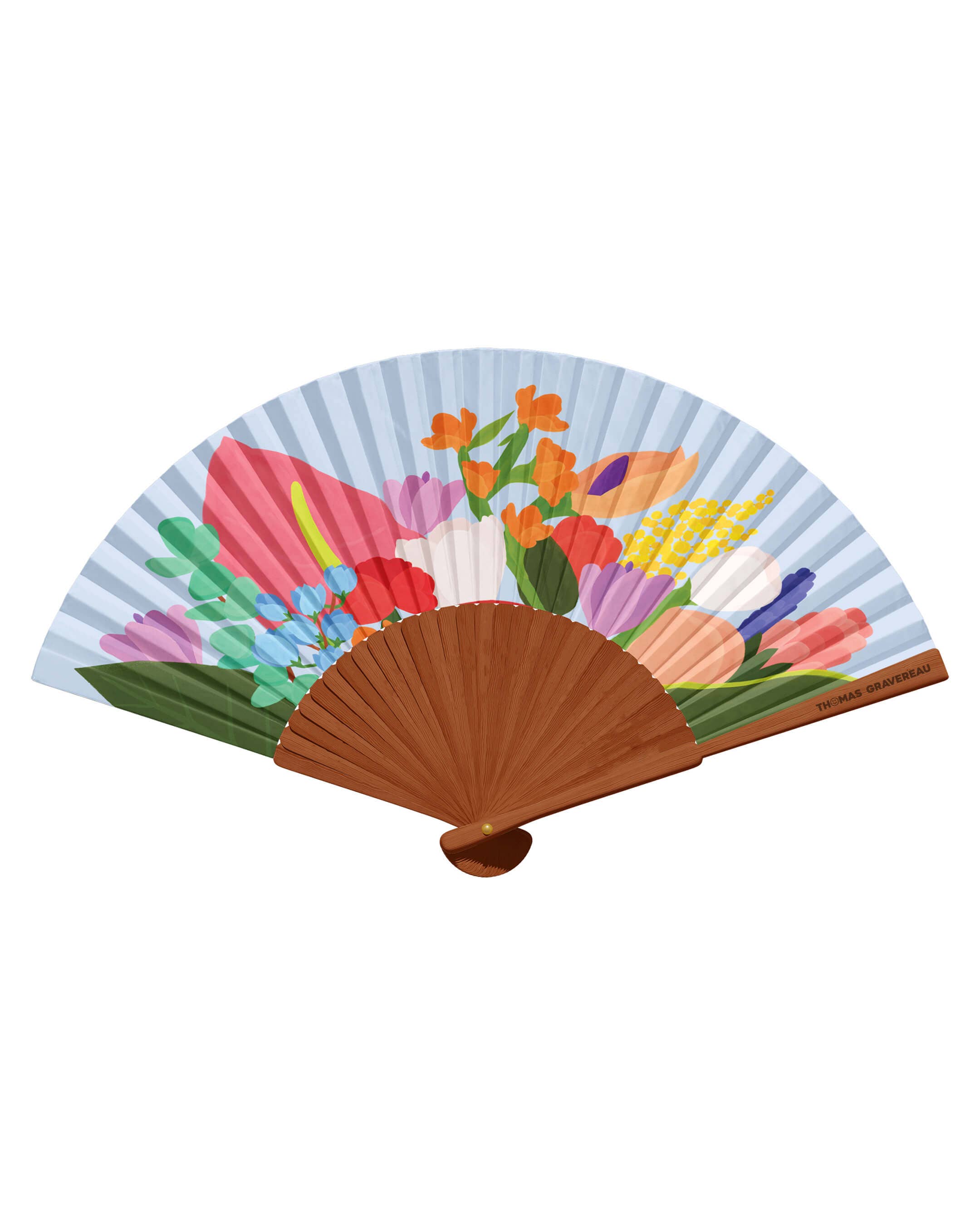 Thomas Gravereau - Wholesale Handheld Folding Fan - "Bloom" fan1