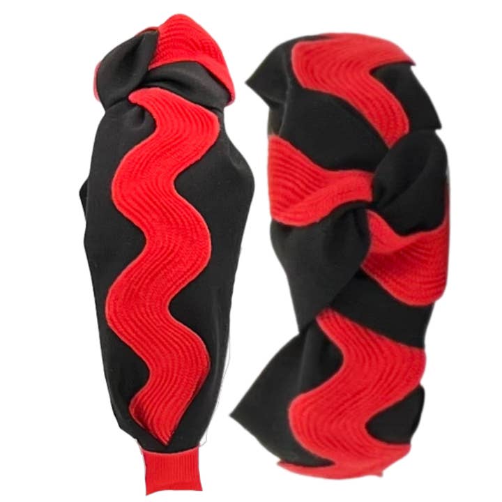 Pretty Happies - Wholesale Fashion Headband - Women's - Red and Black Team Spirit Bundle - color options
5