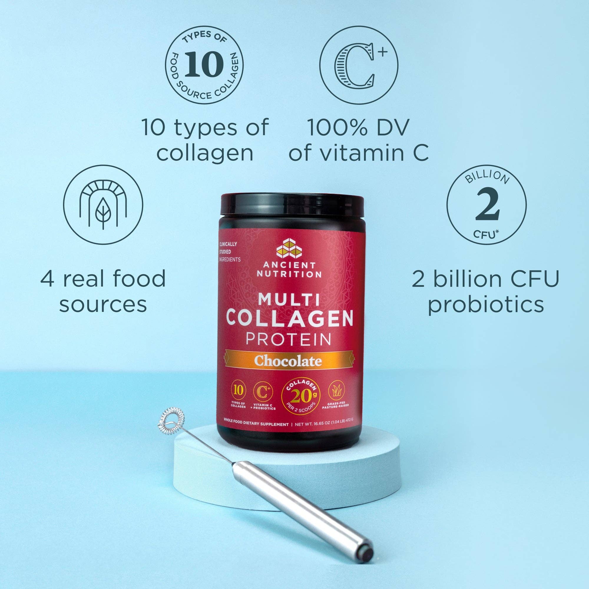 Black Multi Collagen Protein | Powder Chocolate (40 Servings) for wholesale on Faire2