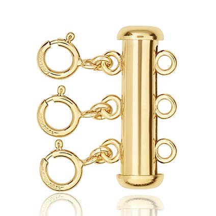 Layered Necklace Clasp - 3 Strand for wholesale by Set & Stones