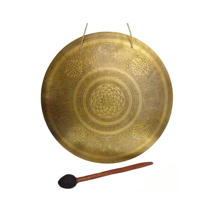 Handmade Tibetan Gong for wholesale by Crystal Magick Wholesale Ltd